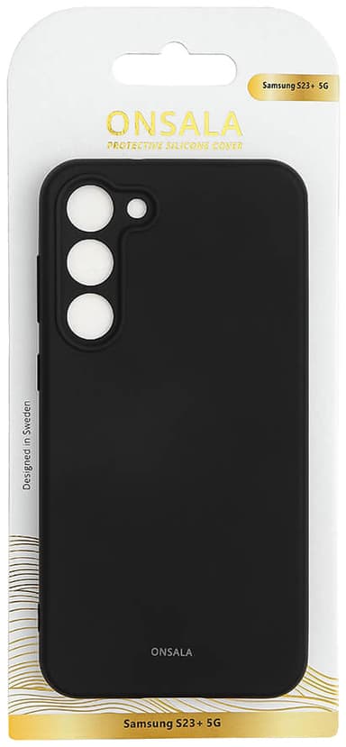 Onsala Samsung Galaxy S23+ Silicone cover (sort)