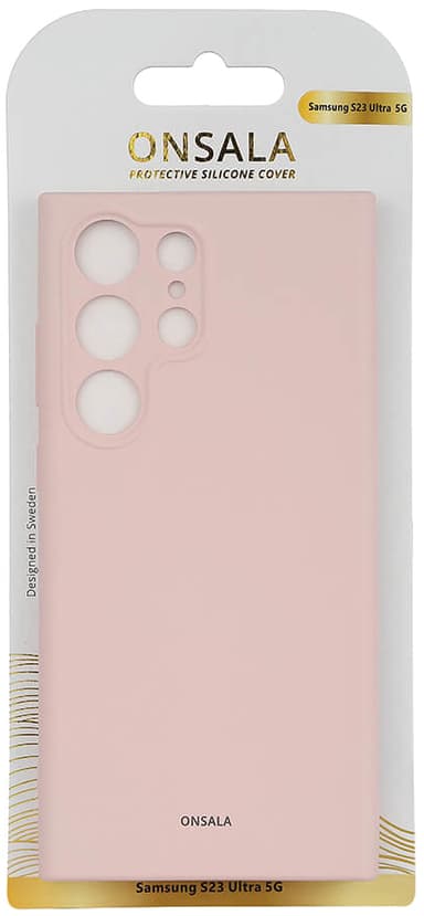 Onsala Samsung Galaxy S23 Ultra Silicone cover (pink)