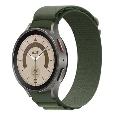 Artic Elastic nylon Armbånd Samsung Galaxy Watch 5 Pro (45mm) - Army