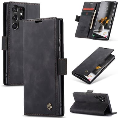CaseMe Smart Magnet FlipCase Samsung Galaxy S23 Ultra - Sort