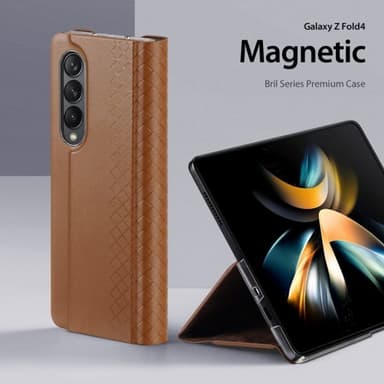 DUX DUCIS Samsung Galaxy Z Fold 4 Etui Bril Series Brun