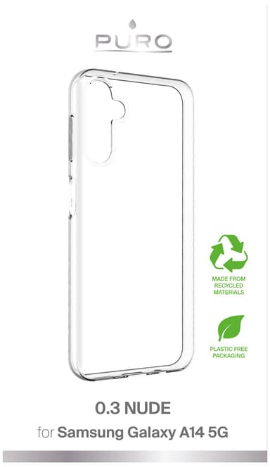 Puro Samsung Galaxy A14 5G 0.3 Nude cover (gennemsigtig)