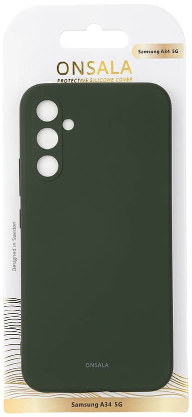 Onsala Silicone Samsung Galaxy A34 5G cover (grøn)