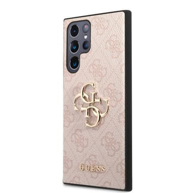 Guess Samsung Galaxy S23 Ultra Cover 4G Logo Lyserød