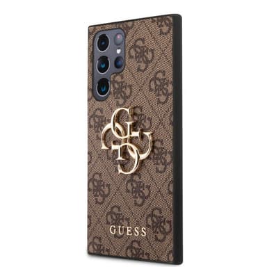 Guess Samsung Galaxy S23 Ultra Cover 4G Logo Brun