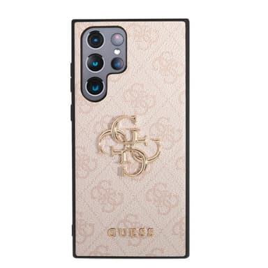 Guess Samsung Galaxy S23 Ultra Cover 4G Logo Lyserød