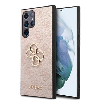 Guess Samsung Galaxy S23 Ultra Cover 4G Logo Lyserød
