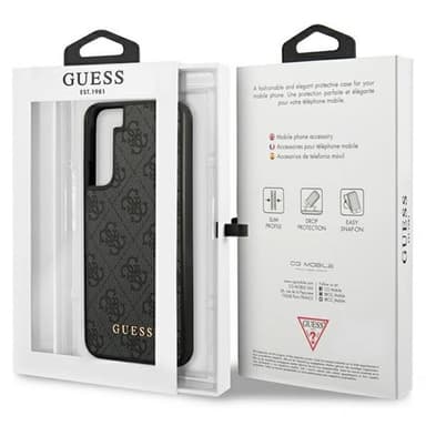 Guess Hardcase 4G metal gold logo Samsung Galaxy S23 - Grå