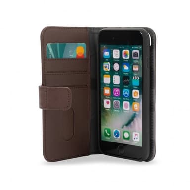 Decoded iPhone 7/8/SE Etui Leather Detachable Wallet Brun