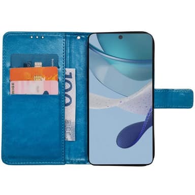 Wallet cover 3-kort Motorola Moto G53 - Lyseblå