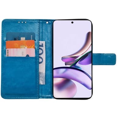Wallet cover 3-kort Motorola Moto G13 - Lyseblå