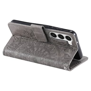 SKALO Samsung S23 Mandala Flip Cover - Grå
