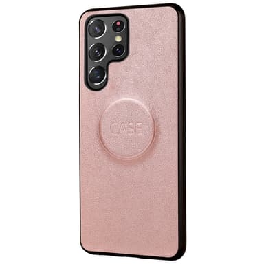 SKALO Samsung S23 Ultra DOLIZMA 2 i 1 magnetisk pungetui - Rosa guld