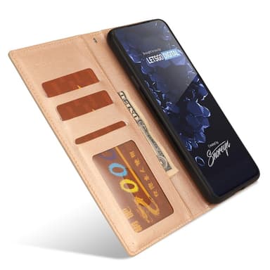 SKALO Samsung S23 Plus DOLIZMA 2 i 1 magnetisk pungetui - Guld
