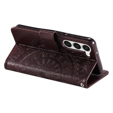 SKALO Samsung S23 Mandala Flip Cover - Brun