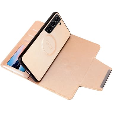 SKALO Samsung S23 Plus DOLIZMA 2 i 1 magnetisk pungetui - Guld