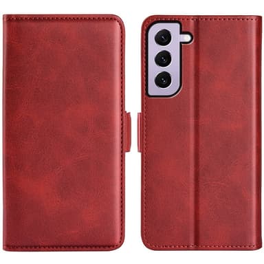 SKALO Samsung S23 Premium Wallet Flip Cover - Rød