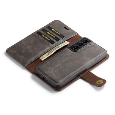 DG MING Samsung S23 Plus 2-i-1 Magnet Pungetui - Grå