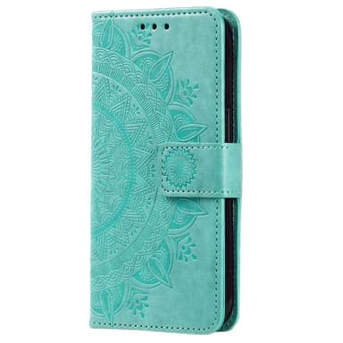 SKALO Samsung S23 Mandala Flip Cover - Turkis