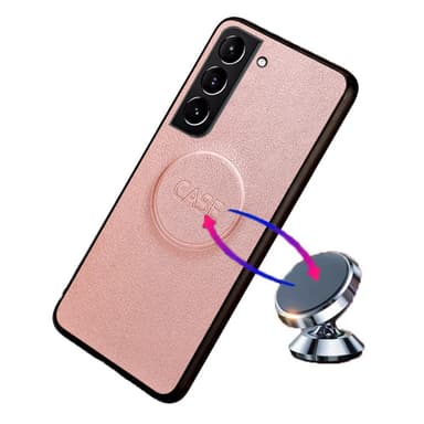 SKALO Samsung S23 Plus DOLIZMA 2 i 1 magnetisk pungetui - Rosa guld