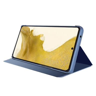 SKALO Samsung S23 Plus Clear View Mirror Etui - Sølv