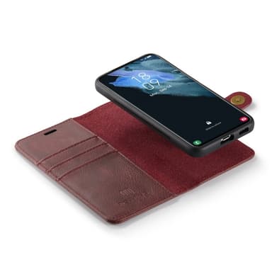 DG MING Samsung S23 2-i-1 Magnet Pungetui - Rød