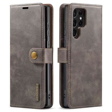 DG MING Samsung S23 Ultra 2-i-1 Magnet Pungetui - Grå