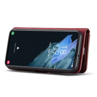 DG MING Samsung S23 2-i-1 Magnet Pungetui - Rød