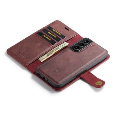 DG MING Samsung S23 2-i-1 Magnet Pungetui - Rød