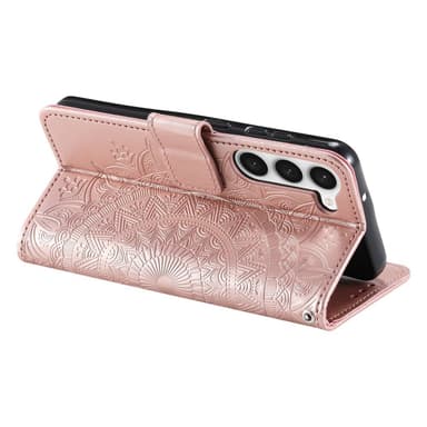 SKALO Samsung S23 Mandala Flip Cover - Rosa guld