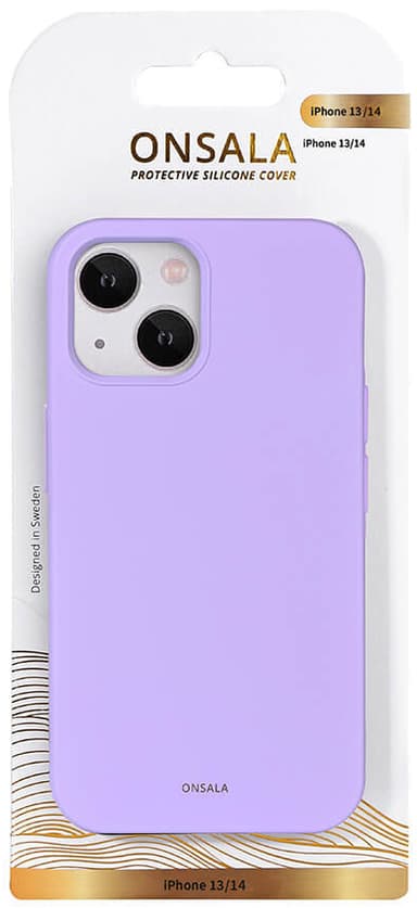 Onsala iPhone 14/13 Silicone cover (lilla)