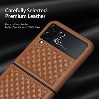 DUX DUCIS Samsung Galaxy Z Flip 4 Cover Venice Series Brun