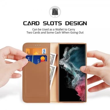 DUX DUCIS Samsung Galaxy S23 Ultra Etui Hivo Series Brun