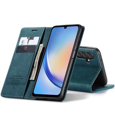 CaseMe Smart Magnet FlipCase Samsung Galaxy A34 5G - Blå