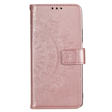SKALO Motorola Moto E13 4G Mandala Flip Cover - Rosa guld