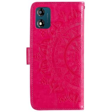 SKALO Motorola Moto E13 4G Mandala Flip Cover - Cerise