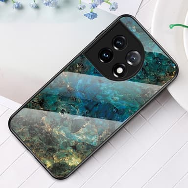 SKALO OnePlus 11 5G Marmor hærdet glas TPU Cover - #3