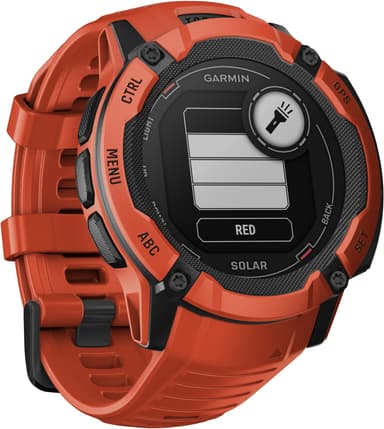 Garmin Instinct 2X Solar udendørsur (rød)