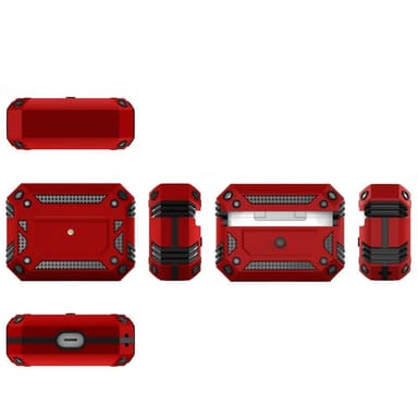 SKALO AirPods Pro Stødsikkert panser Cover - Rød