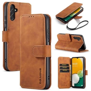 DG-Ming Wallet cover 3-kort Samsung Galaxy A04s - Brun