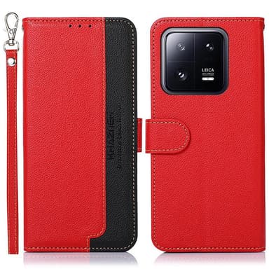 KHAZNEH telefoncover til Xiaomi 13 - rød/sort