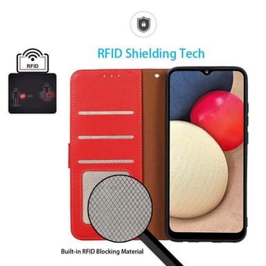 KHAZNEH telefoncover til Xiaomi 13 - rød/sort