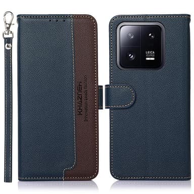 KHAZNEH Telefondæksel til Xiaomi 13 - Blå/Brun