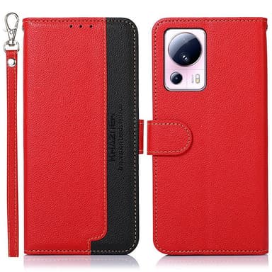 KHAZNEH Telefondæksel til Xiaomi 13 Lite/Xiaomi Civi 2 - Rød/Sort