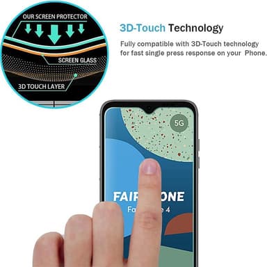 2-Pak Hærdet glas skærmbeskytter Fairphone 4