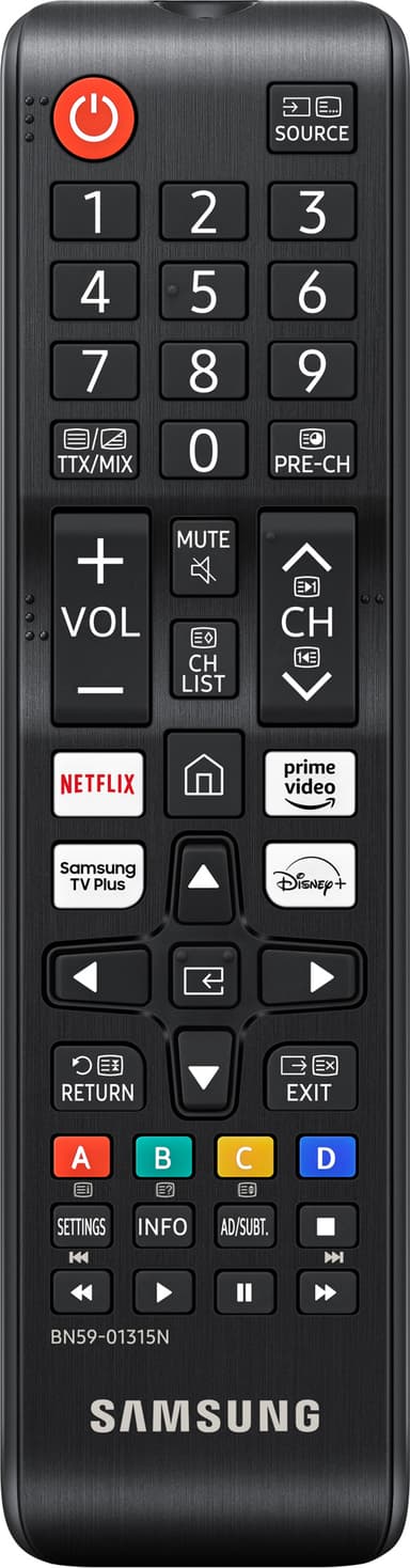 Samsung VGTM1240AN/XC TV fjernbetjening