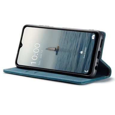 CASEME Retro Pung Taske til Samsung Galaxy A14 - Blå