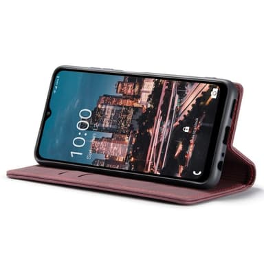 CASEME Retro Pung Taske til Samsung Galaxy A14 - Vinrød