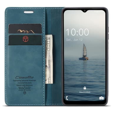 CASEME Retro Pung Taske til Samsung Galaxy A14 - Blå