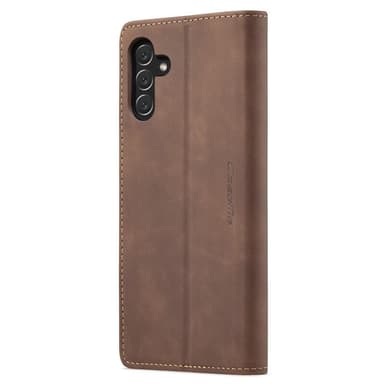 CASEME Retro tegnebog taske til Samsung Galaxy A14 - Kaffe